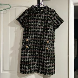 Tuckernuck Holly Tinsel Tweed short sleeve Jackie dress